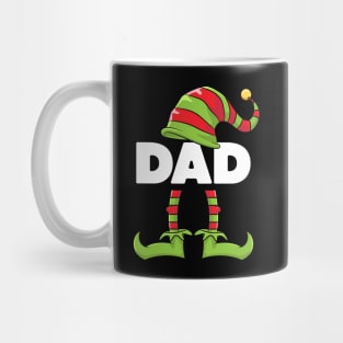 Mens Dad Daddy Elf Funny Matching Christmas Costume Family Mug